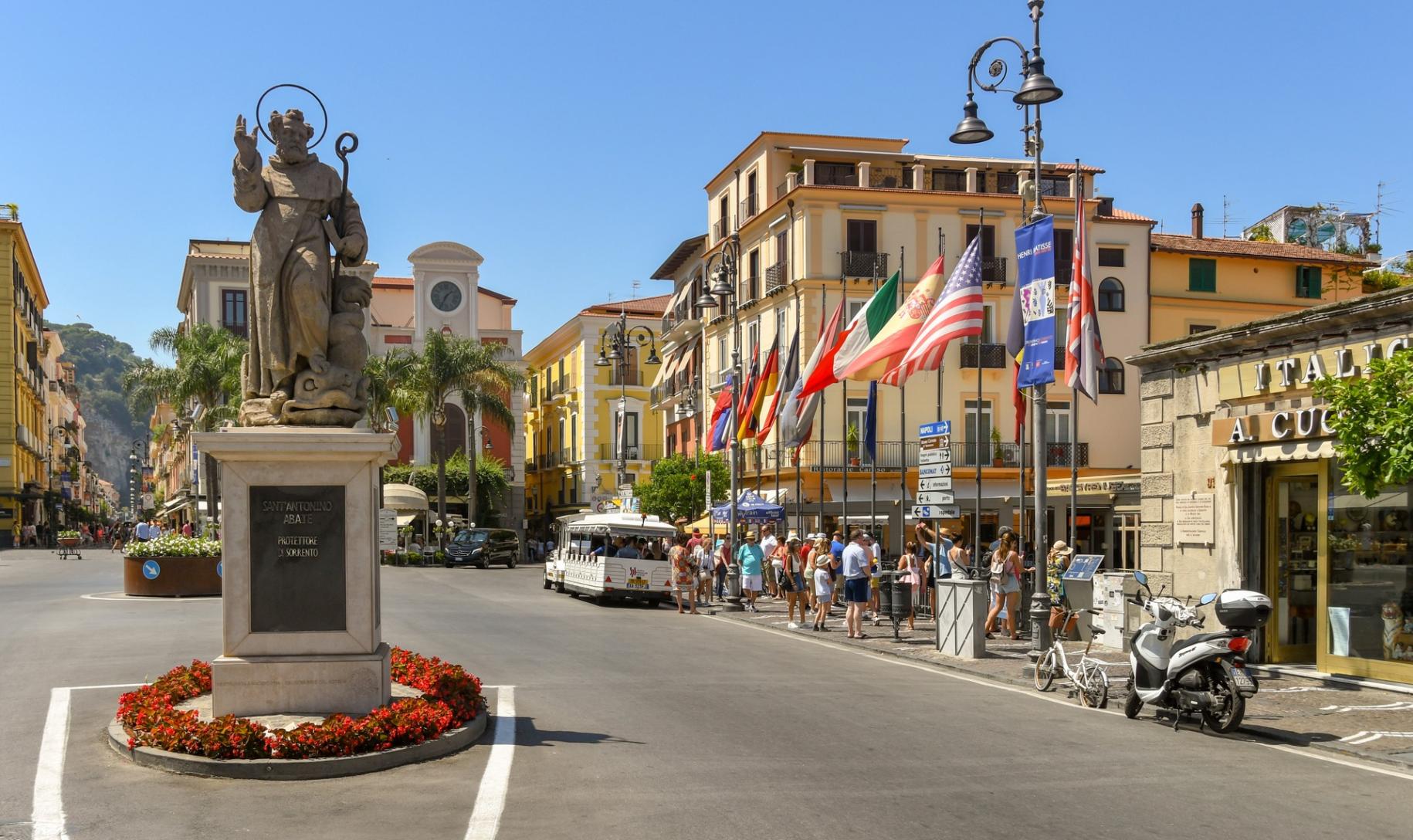 In the historic center of Sorrento